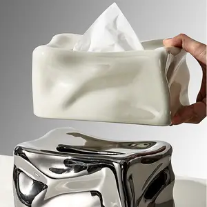 Creatieve Tissue Box Woonkamer High-End Licht Luxe Lade Papieren Doos Decoratie High-End Thuis Tafelblad Kleine Servet Papieren Doos