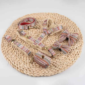 SinSky-Conjunto de arnés de nailon con forma de Y para perros, arnés de entrenamiento para perros sin tirones, chaleco, collar de correa para perros - Product Image 3
