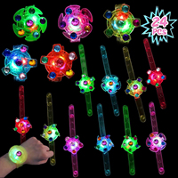 Bracelet LED lumineux Fidget Spinner, lot de 25, fournitures pour fêtes, cadeaux pour enfants, bracelet lumineux, anniversaire, Noël, vente en gros