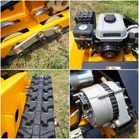 Mesin Pemotong Rumput Mini Gas Industri Kelas Industri 2026 Terbaru, 800mm 1000mm, RC Robot Rumah Tangga Bertenaga Baterai, Pemotong Rumput Crawler