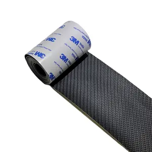 Carbon Fiber Self Adhesive Leather 3*60 inch For Car Door Carbon Fiber Self-Adhesive Leather