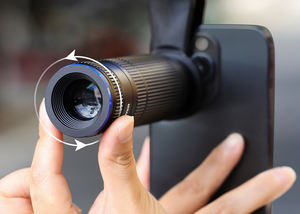 Télescope miniature 4K HD 400 mm avec zoom 38x, objectif pour smartphone, clip pour téléphone portable, objectif télescopique pour caméra monoculaire pour l'observation des oiseaux - Product Image 4