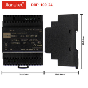 เจียงเทคตัวแปลง DRP-100 100W 12V 24V 48V 48V 40C ตัวแปลง AC 4000Vac ดีซีแหล่งจ่ายไฟควบคุมสำหรับอุตสาหกรรม - Product Image 4