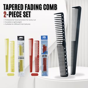 Peigne à <span class=keywords><strong>cheveux</strong></span> professionnel résistant à la chaleur, peigne à dégradé conique de haute qualité en ABS, ensemble de peignes personnalisés avec logo, antistatique, pour tondeuse - Product Image 2