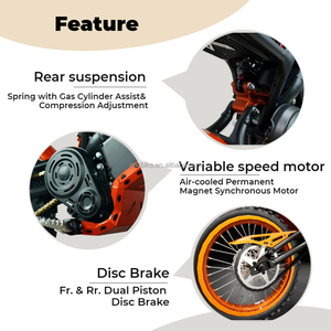 มอเตอร์ไซค์ไฟฟ้าสำหรับผู้ใหญ่ 72v Dirt 40ah โมโตครอส 4000w จักรยานออฟโรดสำหรับผู้ใหญ่ - Product Image 3