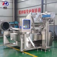 50-800 L industriel électrique/gaz/vapeur automatique cuisson mélangeur Machine en acier inoxydable sucre Caramel mélangeur Machine