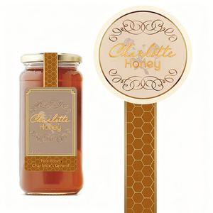 Tùy chỉnh không thấm nước tự dính in ấn mật ong mứt nhãn Làm xáo trộn bằng chứng con dấu nhãn dán cho các sản phẩm thực phẩm chai Jar - Product Image 6