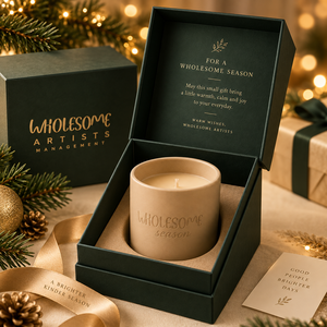 AIKUN Wholesale Handmade Luxury Round Scented <b>Candle</b> Gift Box Natural Soy Wax Aromatherapy Ceramic <b>Candle</b> - Product Image 1