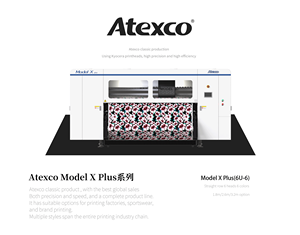 Imprimante industrielle à sublimation thermique 8 têtes Kyocera Atexco modèle X Plus, faible entretien pour impression longue durée, écologique, pour rideaux - Product Image 2
