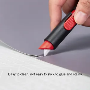 MIDDIA emniyet kesiciler güvenli bıçaklar karton kesici Express sevimli zarf kağıt kesme Mini geri çekilebilir kurye kutusu kesici