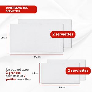 Serviettes d'hôtel de luxe 5 étoiles, blanches, logo personnalisé, séchage rapide, couleur unie, 100% coton, ensemble de serviettes pour le visage, les mains et le bain - Product Image 3
