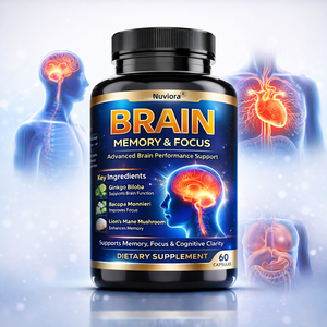 Capsule Avanzate per Memoria e Concentrazione, Supporto Cognitivo, Integratore Nootropico con Bacopa e Criniera di Leone per la Salute Cerebrale, Produttore - Product Image 1