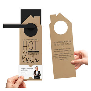Papier de marketing <span class=keywords><strong>immobilier</strong></span> personnalisé carton impression bouton cintres de porte flyers agent <span class=keywords><strong>immobilier</strong></span> insertion promotionnelle carte de visite - Product Image 1