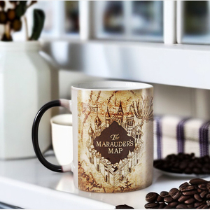 <span class=keywords><strong>Taza</strong></span> mágica que cambia de Color con mapa de <span class=keywords><strong>Harry</strong></span> Marauder, tazas de café sensibles al calor, tazas de té, regalo de Navidad sorprendido, novedad - Product Image 1