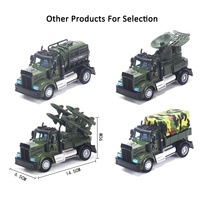 QS OEM Çocuklar İçin Askeri Taşıma Füze Radar Tankı Kamyon Aracı 1:64 Geri Çekmeli Araba Mini Alaşımlı Döküm Model Oyuncak Sesli Işıklı