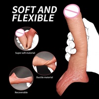 Manchon d'extension de pénis électrique en silicone souple avec 9 modes de vibration, manchon vibrant portable pour hommes, jouet sexuel pour couples adultes