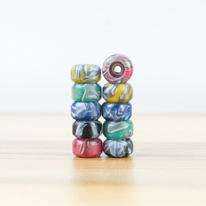 Ruote per Fingerboard in POM Multicolore 7.5*4.5mm, Personalizzabili, <span class=keywords><strong>con</strong></span> Cuscinetti, per <span class=keywords><strong>Skateboard</strong></span> da Dito - Product Image 5