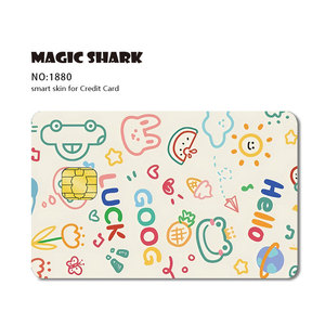 Cá nhân siêu mỏng chống xước da có thể tháo rời dễ thương thiết kế tùy chỉnh thẻ tín dụng dán - Product Image 3