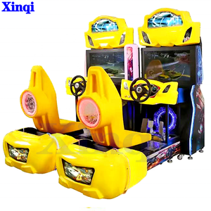 Горячая новинка: 42-дюймовый симулятор гонок Out Run Twins, аркадный игровой автомат с монетоприемником, гоночный автомат для 2 игроков - Product Image 2