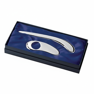Set di aprilettere e lente d'ingrandimento di lusso, 2 pezzi, in acciaio inossidabile, regalo elegante per l'ufficio o la casa - Product Image 2