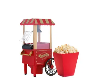 Fabrieksprijs Retro Kar Automatische Popcornmaker Mini Elektrische Commerciële Popcornmachine