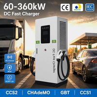 Estación de Carga Rápida DC Deedian 80kW 120kW CCS2 GBT con Doble Conector para Vehículos Eléctricos, Pantalla Táctil OCPP1.6J, para Estacionamientos, Pedidos al por Mayor