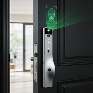<span class=keywords><strong>Cerradura</strong></span> Inteligente para Puerta con Wifi Tuya, <span class=keywords><strong>Antirrobo</strong></span>, con Reconocimiento Facial, Huella Dactilar, Contraseña, Sin Llave, con Pantalla HD y Cámara, Más Vendida - Product Image 1