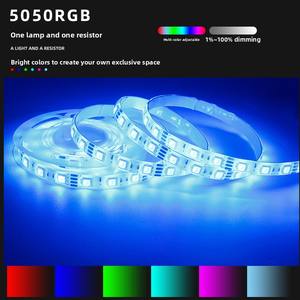 แถบไฟ LED แบบยืดหยุ่น12V 10มม. แผงสองด้านประสิทธิภาพสูงผลิตภัณฑ์ให้แสงสว่างตกแต่งบ้าน5050RGB - Product Image 3
