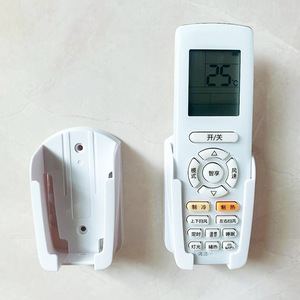 Universal Air Conditioner Remote <b>Control</b> Storage Box Wall Mount Plastic <b>Holder</b> For Midea Haier Models No Drilling Required - Product Image 1