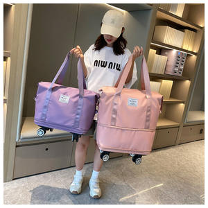 <span class=keywords><strong>Sac</strong></span> de voyage grande capacité extensible avec roulettes universelles pour affaires, étudiants, rentrée scolaire, maternité, séparation sec/humide - Product Image 2