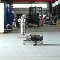 Pompe émulsifiante monophasée de laboratoire, homogénéisateur à cisaillement élevé pour encre, peinture, revêtement, colle, adhésif, colorant, cosmétique, alimentaire
