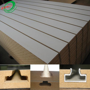 Bán Buôn Slatwall Panel Nhôm Chèn Nhà Sản Xuất 4 * 8ft <span class=keywords><strong>Mdf</strong></span> Bảng Trang Trí Melamine Slatwall Ban - Product Image 4