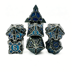 Vintage Style Gold Plated DND <b>Dice</b> Set Antique Brass Finish Polyhedral <b>Dice</b> For Dungeons and Dragons Gamers Wholesale - Product Image 6