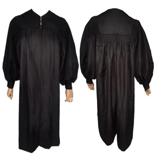 Túnica Clásica de Coro <span class=keywords><strong>para</strong></span> <span class=keywords><strong>Bautizo</strong></span> de Adultos <span class=keywords><strong>para</strong></span> Uso en Iglesia, 100% Poliéster Terciopelo, Manga Larga, Unisex, Vestido Personalizado con Marca - Product Image 1