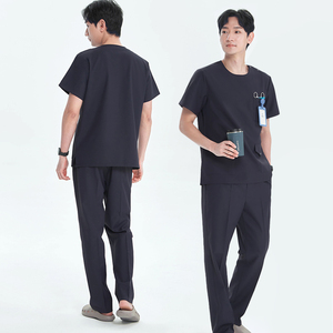 New Crew-neck Clinic Uniform <strong>Supplier</strong> <strong>Medical</strong> Uniforms Nurse Durable Breathable Dentist Laboratory Doctor Suits for Men - Product Image 3