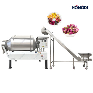 Équipement industriel de mélange de poudres alimentaires avec agitateur, capacité 300L, entraînement par moteur et boîte de vitesses, convoyeur à bande inclus - Product Image 2