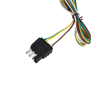 Harnais de câblage de camion de <span class=keywords><strong>remorque</strong></span> plate à 4 voies robuste avec prise de connecteur | Extension de 25 pieds pour lumières et remorquage - Product Image 4