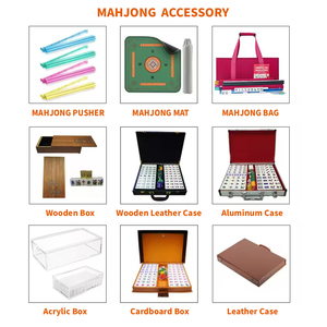 Jeu de Mahjong et de <span class=keywords><strong>Poker</strong></span> de Voyage en Acrylique de Luxe Moderne Personnalisé avec Impression UV, Design Durable et Résistant à l'Eau - Product Image 6
