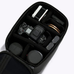 กระเป๋ากล้องสะพายไหล่แบบพกพา 2-in-1 รุ่นหรูหรา สีดำ กันน้ำ ทนทานต่อการสึกหรอ ทำจากไนลอน สำหรับกล้องดิจิตอล ขายดี - Product Image 4