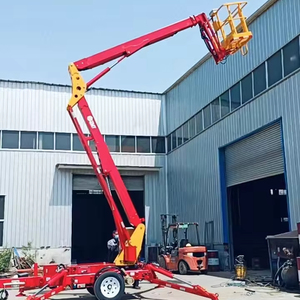 P-026 18 מ' גרירה מאחורי נגרר רכוב בום הרמה טלסקופי איש עכביש הרמה לבנייה ותחזוקה - Product Image 6