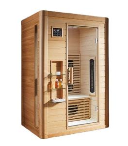 Sauna de Alta Calidad de Madera de Hemlock, Sauna Interior de Vapor Seco para 2 Personas en Venta - Product Image 1