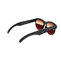 Lunettes Intelligentes IA avec Caméra 5MP pour Photos et Vidéos, Appels, Reconnaissance d'Images, Traduction, Batterie 290mAh, Écologiques, PC1414, IPX-4