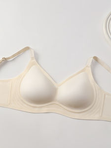 Nuevo Sujetador Push-Up de Talla Grande para Mujer, Sin Varillas, Tejido Fino, Sin Costuras en la Espalda, Color Sólido, Transpirable, de Nailon, para Uso Diario - Product Image 6