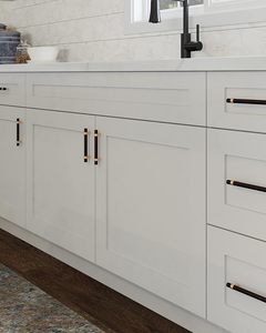 أبواب RTA شاكر حجم مخصص خزانة مسبقة الصنع استبدال مخصص باب خزانة MDF للحمام المطبخ - Product Image 6