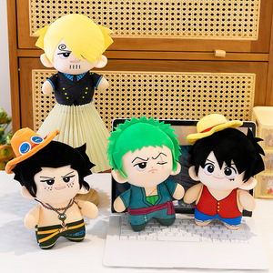 Figurines en peluche de style <span class=keywords><strong>manga</strong></span> japonais, personnage de dessin animé One Piece, Luffy Zoro, jouets en peluche douce en coton pour cadeaux - Product Image 5