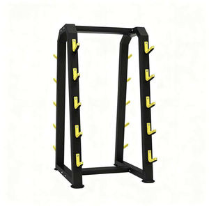 Soporte funcional para barras de pesas con múltiples ganchos, organizador de barras para gimnasio CrossFit. - Product Image 2