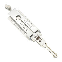 Outils de serrurier Toy43 universels 2-en-1 en acier pour déverrouillage et décodage de serrures de voiture