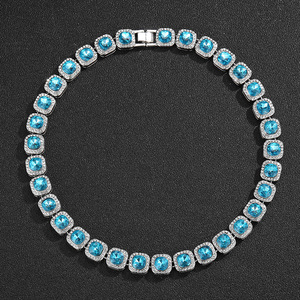 Cadena Cubana <span class=keywords><strong>Azul</strong></span> Lago NL2068, Collar <span class=keywords><strong>de</strong></span> Cadena Cubana <span class=keywords><strong>Azul</strong></span> Lago para Mujeres y Hombres, Recién Llegado, Moda <span class=keywords><strong>Azul</strong></span> <span class=keywords><strong>de</strong></span> 12 mm - Product Image 5