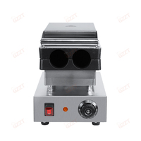 Machine à gaufres roulées en aluminium à plaques chauffantes épaisses supérieures et inférieures, pour rouleaux de poulet, rouleaux de viande rôtie et gâteaux à préparer à la main