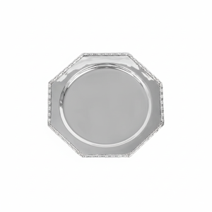 จานที่ชาร์จสำหรับตกแต่งธีมที่ดีที่สุดจานเสิร์ฟอาหารค่ำหรูหราเป็นมิตรกับสิ่งแวดล้อมตัวเลือกการตกแต่งที่หลากหลายสำหรับงานแต่งงาน - Product Image 1